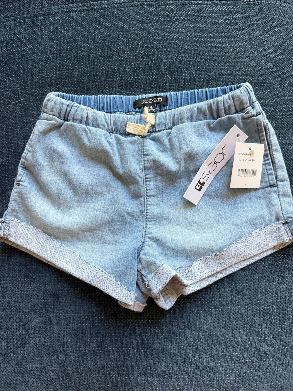 Joe's Jeans Light Blue Denim Drawstring Shorts